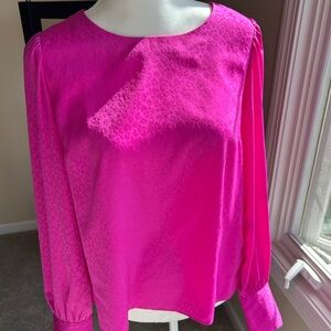 Lilly Pulitzer Hot Pink Silk Women's Top